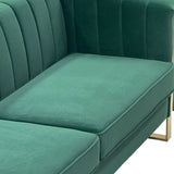 2 Piece Sofa Set With Tufted Back And Deep Seating