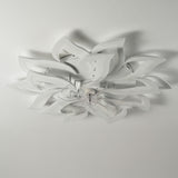 Ceiling Fan With Remote Control And Lights, 6 Speeds, 3 Color Temperatures, Low Profile Flush Mount
