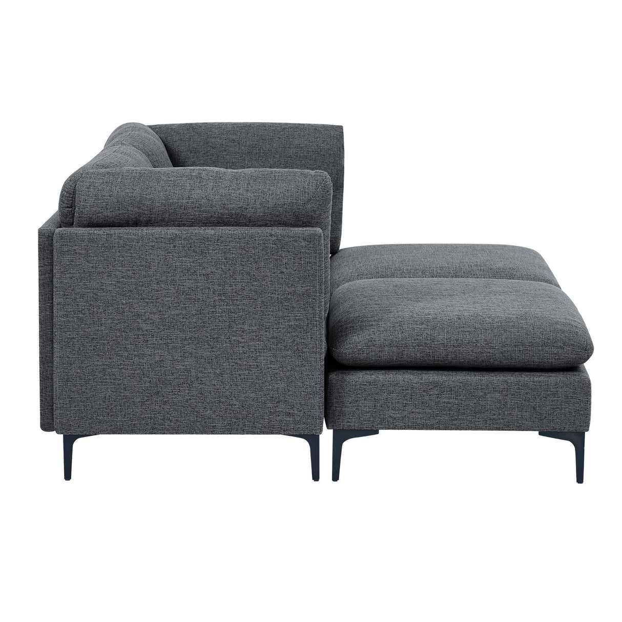 Upholstered Modular Sectional & Tall Legs