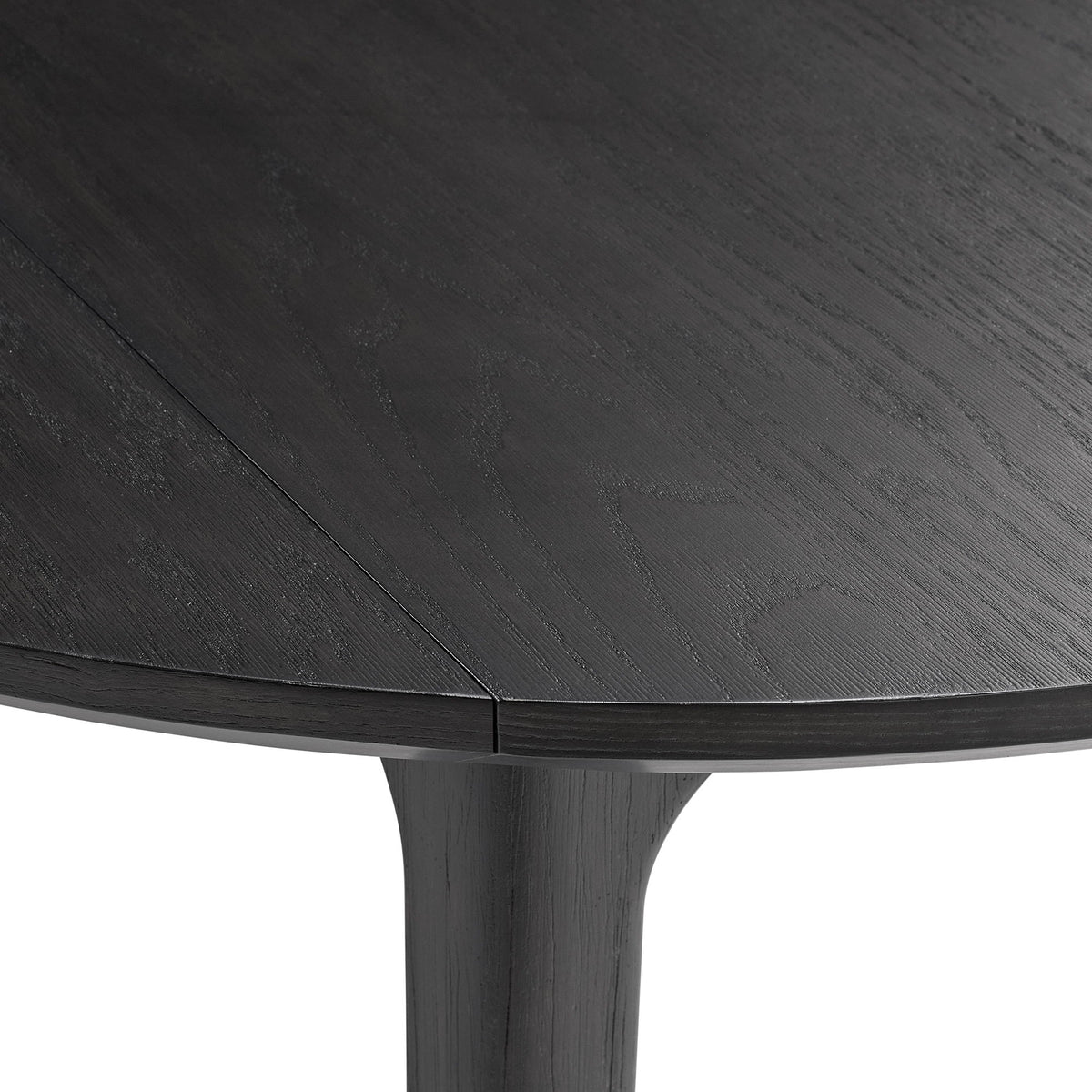 Garcia - 3 Piece Dining Set (Round Drop Leaf Table And 2 Chairs) - Black