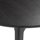 Garcia - 3 Piece Dining Set (Round Drop Leaf Table And 2 Chairs) - Black