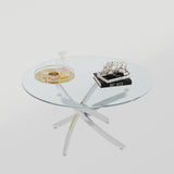 Round Table With Angular Slanted Legs
