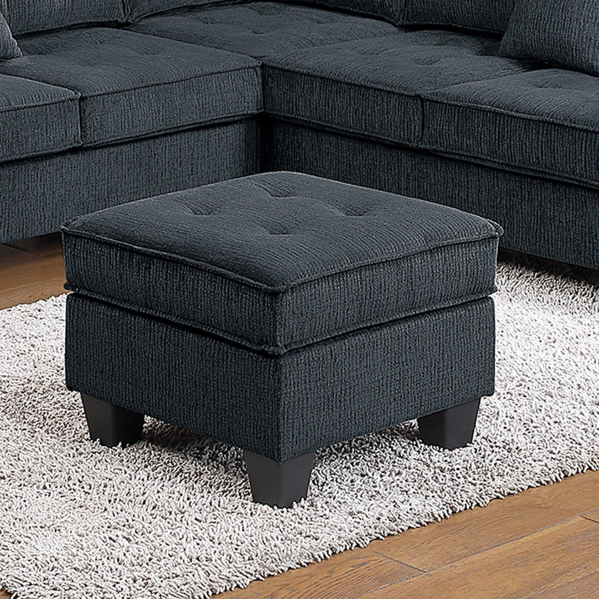 Sectional Set With Corner Wedge Ottoman USB Port