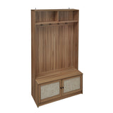 Modern Storage Closet For Bedroom, Entryway, Or Living Room - Walnut