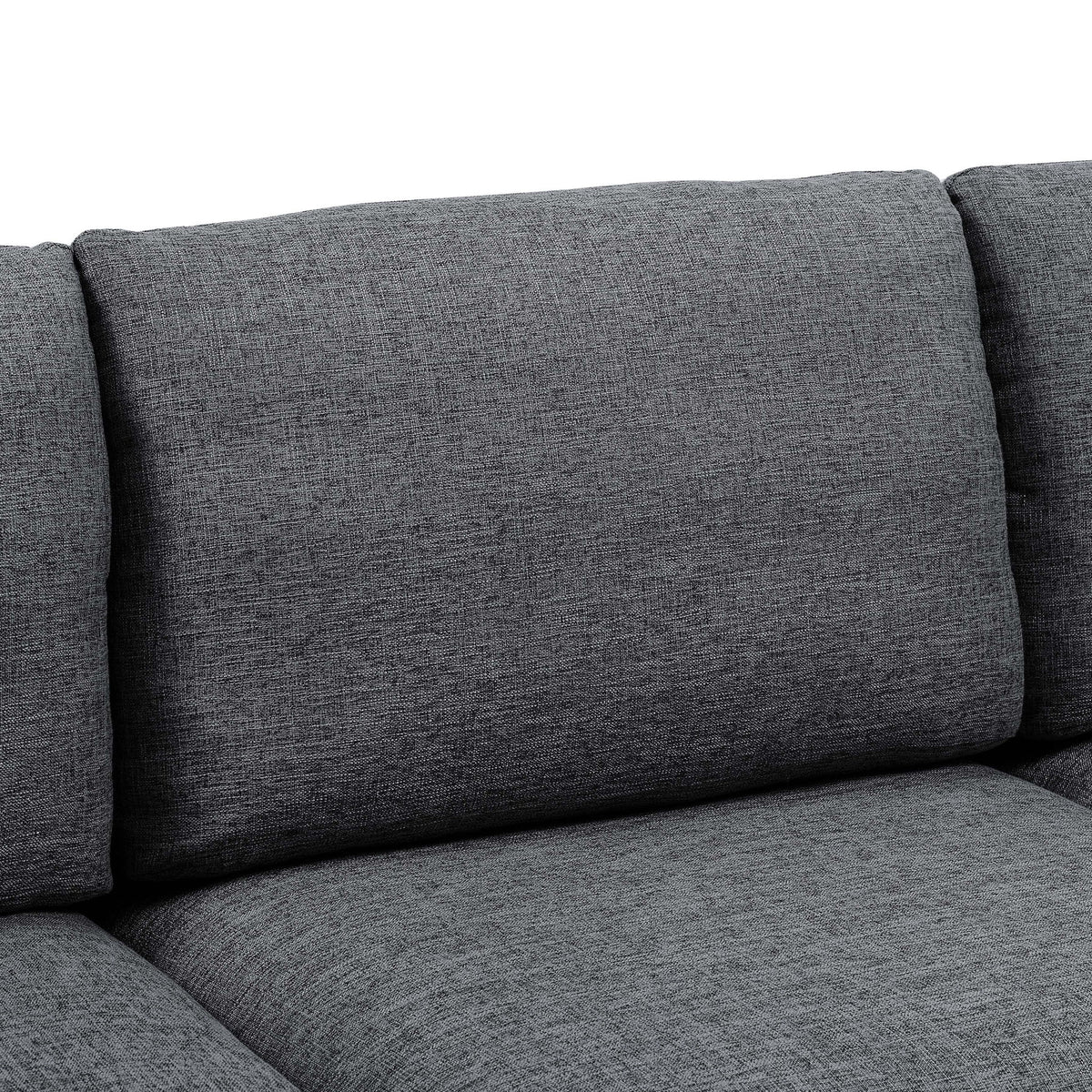 Upholstered Modular Sectional With Tall Legs, Medium Firm Seat