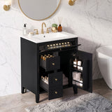 Modern Black Bathroom Vanity With Sink