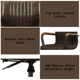 Joslin - Office Chair (Adjustable Height) - Chocolate