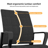 Minimalist Office Chair & Soft Backrest