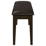 Arvin - 5 Piece Dining Set With Rectangular Table And Bench With Seats - Cappuccino