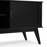 Draper - Handcrafted Mid Century Low TV Media Stand