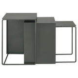 Vestal - 3 Piece Rectangular Nesting Table Set - Gray