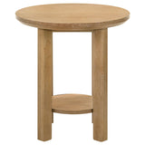 Crispin - Round Table With Lower Shelf