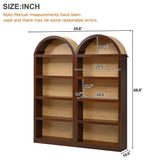 Freestanding Tall Bookshelves (Set of 2)