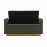 Upholstered Storage Bench With Safety Hinge