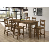Amarillo - Rectangular Counter Height Dining Table - Rustic Brown