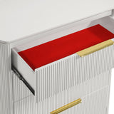 Giovanni - 5 Drawer Chest - White