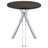 Edgerton - Round Height Bistro Bar Table - Dark Oak