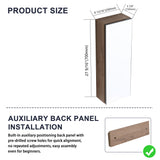 Wall Mounted Bathroom Cabinet With Adjustable Shelves, Storage For Vanity - Imitative Oak
