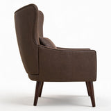 Leisure Chair With Curved Backrest