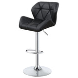 Adjustable Bar Stool With Height-Adjustable Base (Set of 2)