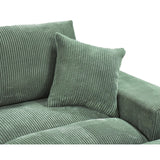 Sectional Sofa With 2 Ottomans And Toss Pillows