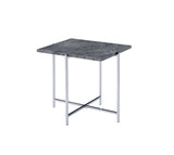Adelae - End Table - Gray / Chrome - End Tables - Alpine Outlets