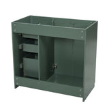 Retro Style Bathroom Vanity, 3 Drawers & Soft Closing Doors