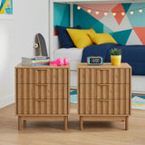 Fluted 3 Drawer Dresser