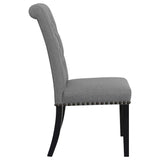 Tufted Rolled Backrest Side Chairs (Set of 2)