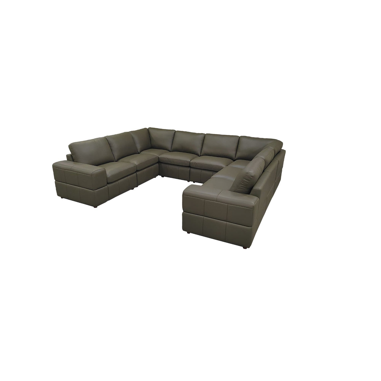 Modern Sectional Sofa With Large Square Arms