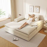 Modern Oversized Double Chaise Lounge Chair