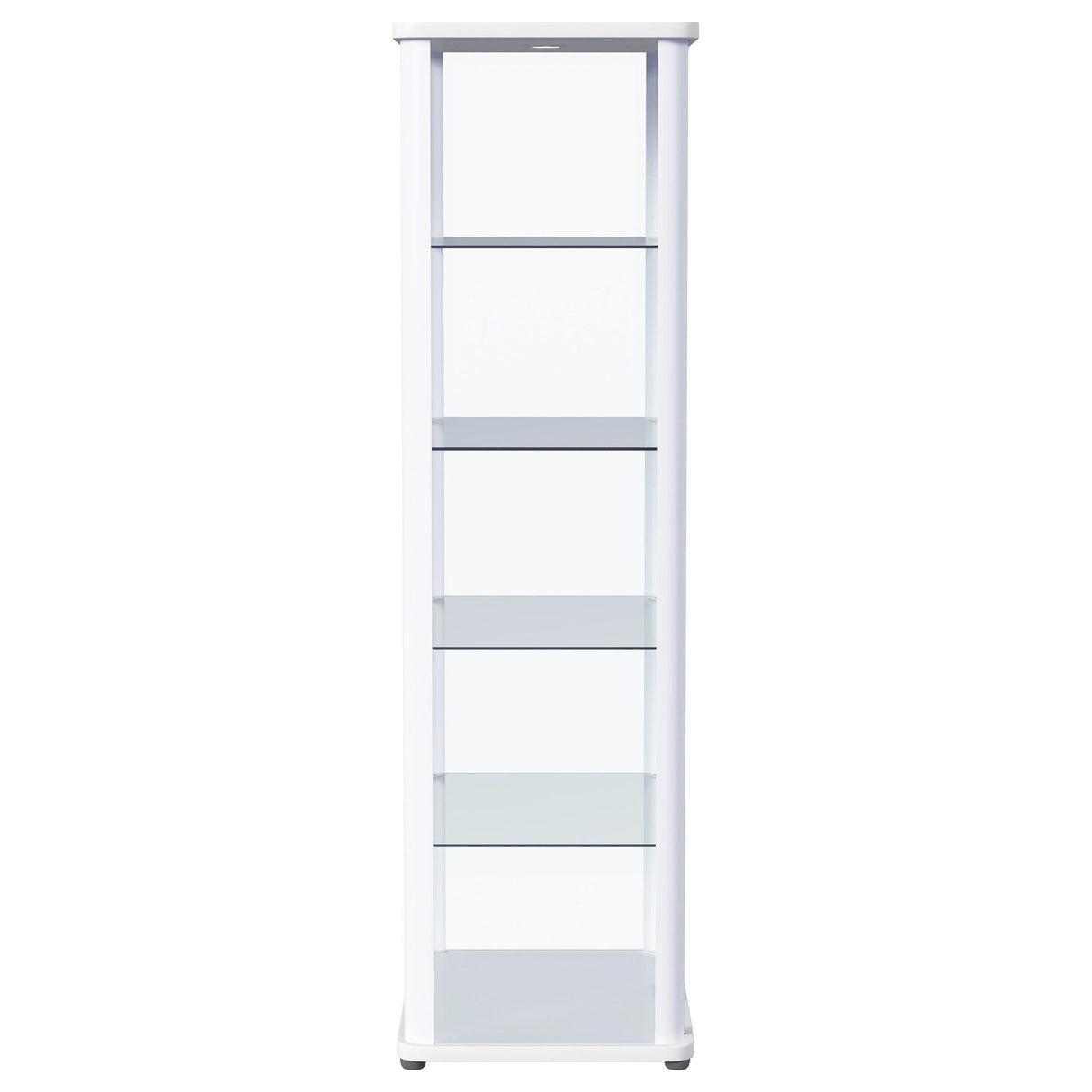 Nevra - 4 Shelf Display LED Curio Cabinet