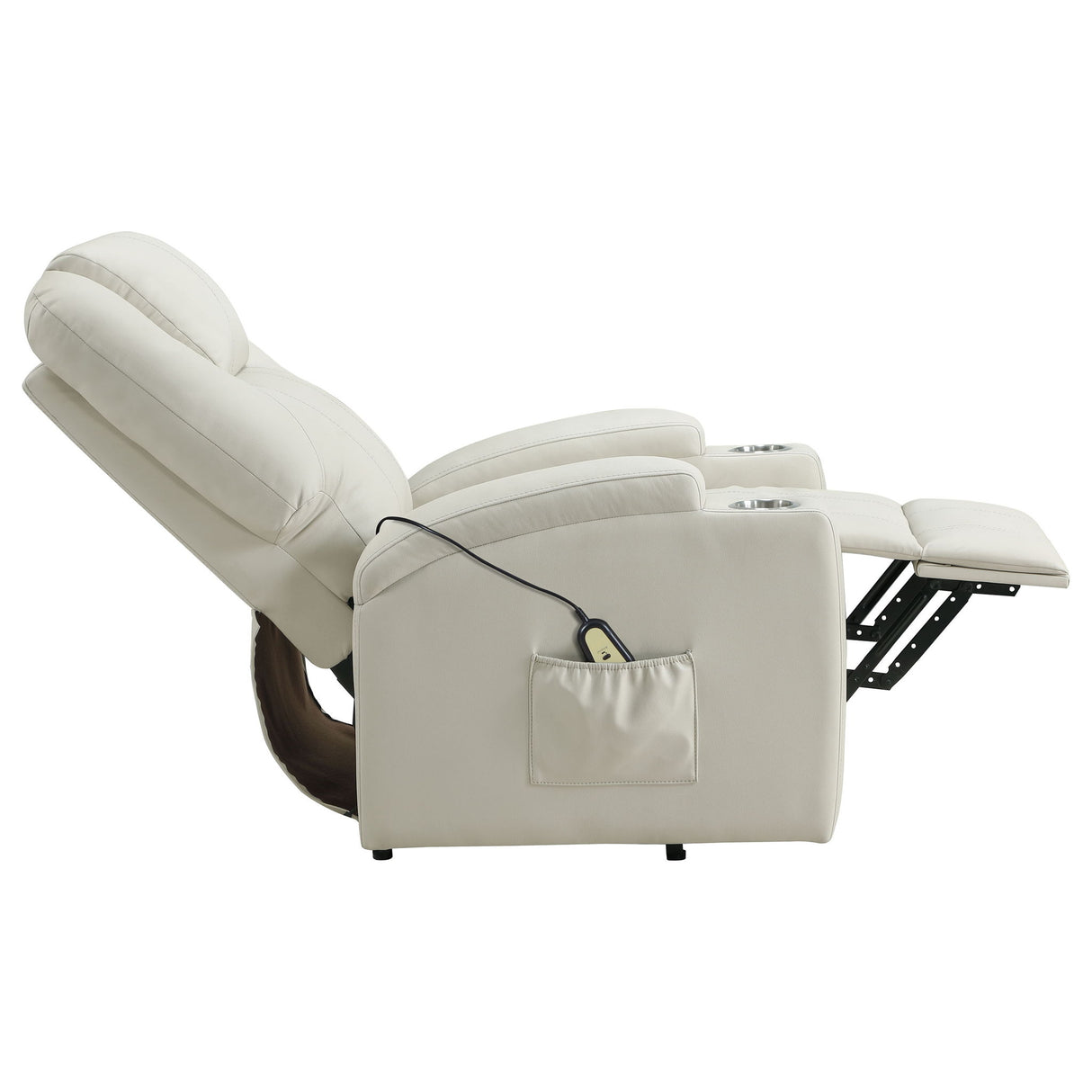 Macklin - Power Lift Massage Recliner With Heat And Dual Cupholders