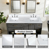 Bathroom Vanity Top With Undermount Sink, 3 Pre Drilled Holes