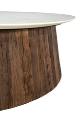 Opal - Coffee Table - Dark Brown / White