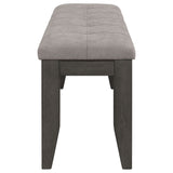 Erskin - Upholstered Dining Bench With Button Tufted Cushion - Dark Gray