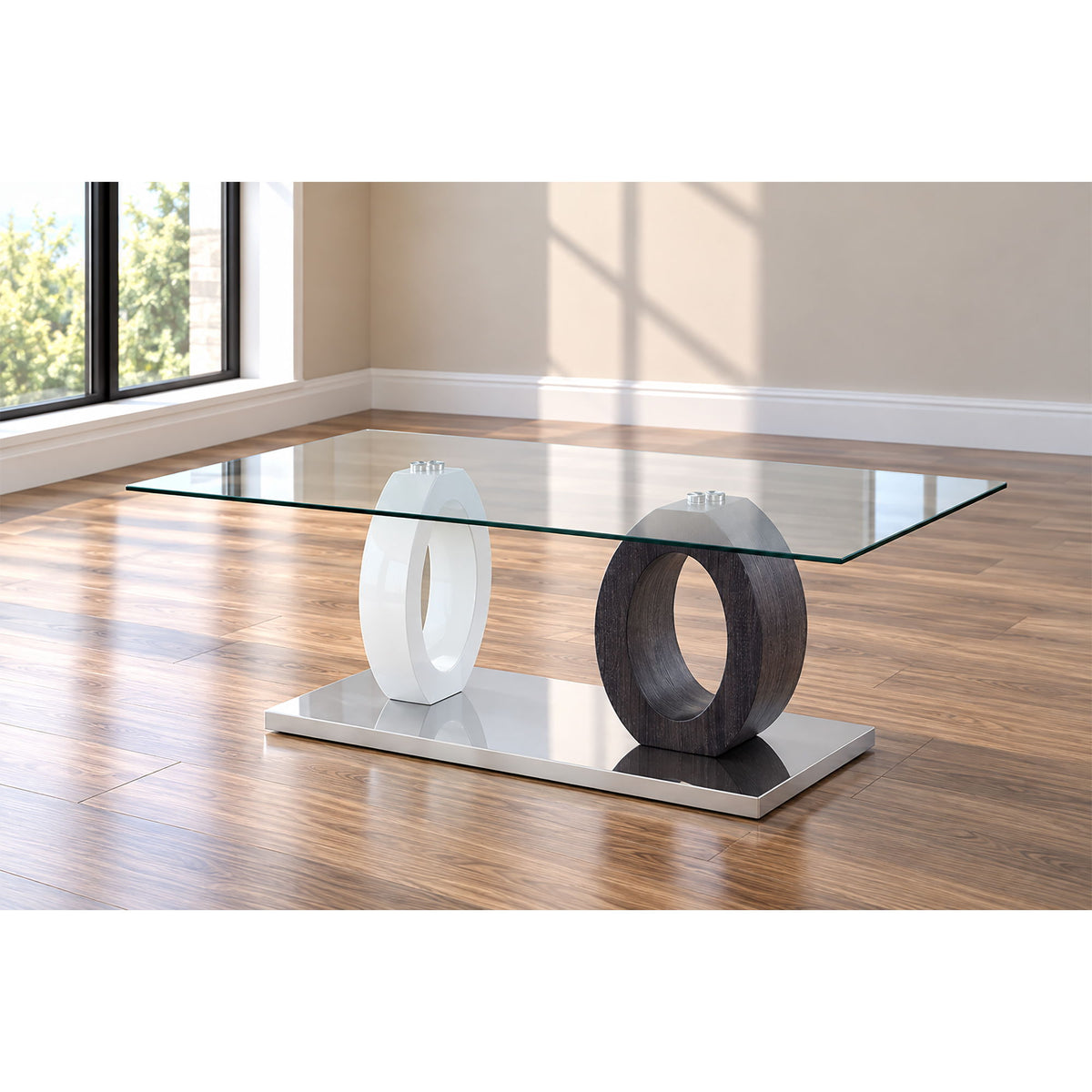 Tracker - Coffee Table - Brown / White