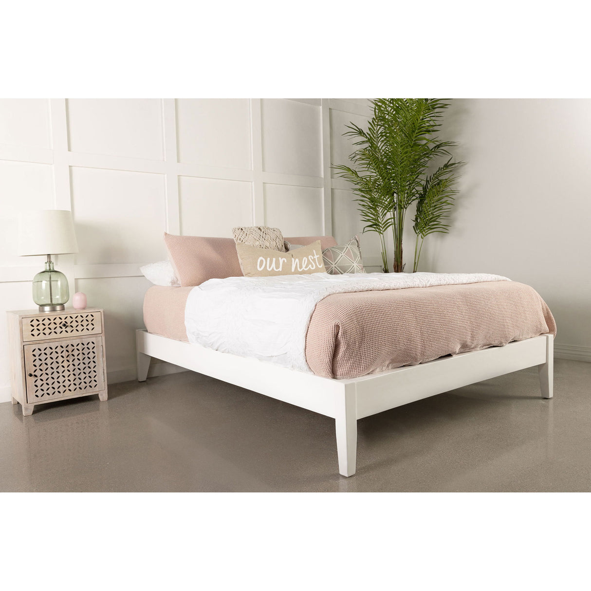 Sophie - Platform Bed Base With Slatted Design