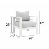 Outdoor Patio Set With All-Weather Thick Cushions