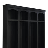 Entryway Hall Tree With Bench, 4 Hooks & Open Storage Space