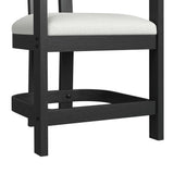 Portland - Arm Counter Stool (Set of 2) - Black / White