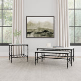 Ebby 2 - Piece Genuine Marble Top Nesting Coffee Tables - Coffee Tables available at Alpine Outlets in Denver