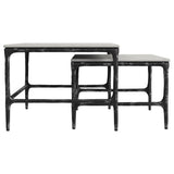 Ebby 2 - Piece Genuine Marble Top Nesting Coffee Tables - Coffee Tables available at Alpine Outlets in Denver
