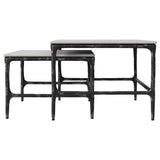 Ebby 2 - Piece Genuine Marble Top Nesting Coffee Tables - Coffee Tables available at Alpine Outlets in Denver