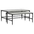 Ebby 2 - Piece Genuine Marble Top Nesting Coffee Tables - Coffee Tables available at Alpine Outlets in Denver