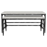 Ebby 2 - Piece Genuine Marble Top Nesting Coffee Tables - Coffee Tables available at Alpine Outlets in Denver