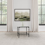 Ebby Square Genuine Marble Top End Table, Antique Black - End & Side Tables available at Alpine Outlets in Denver