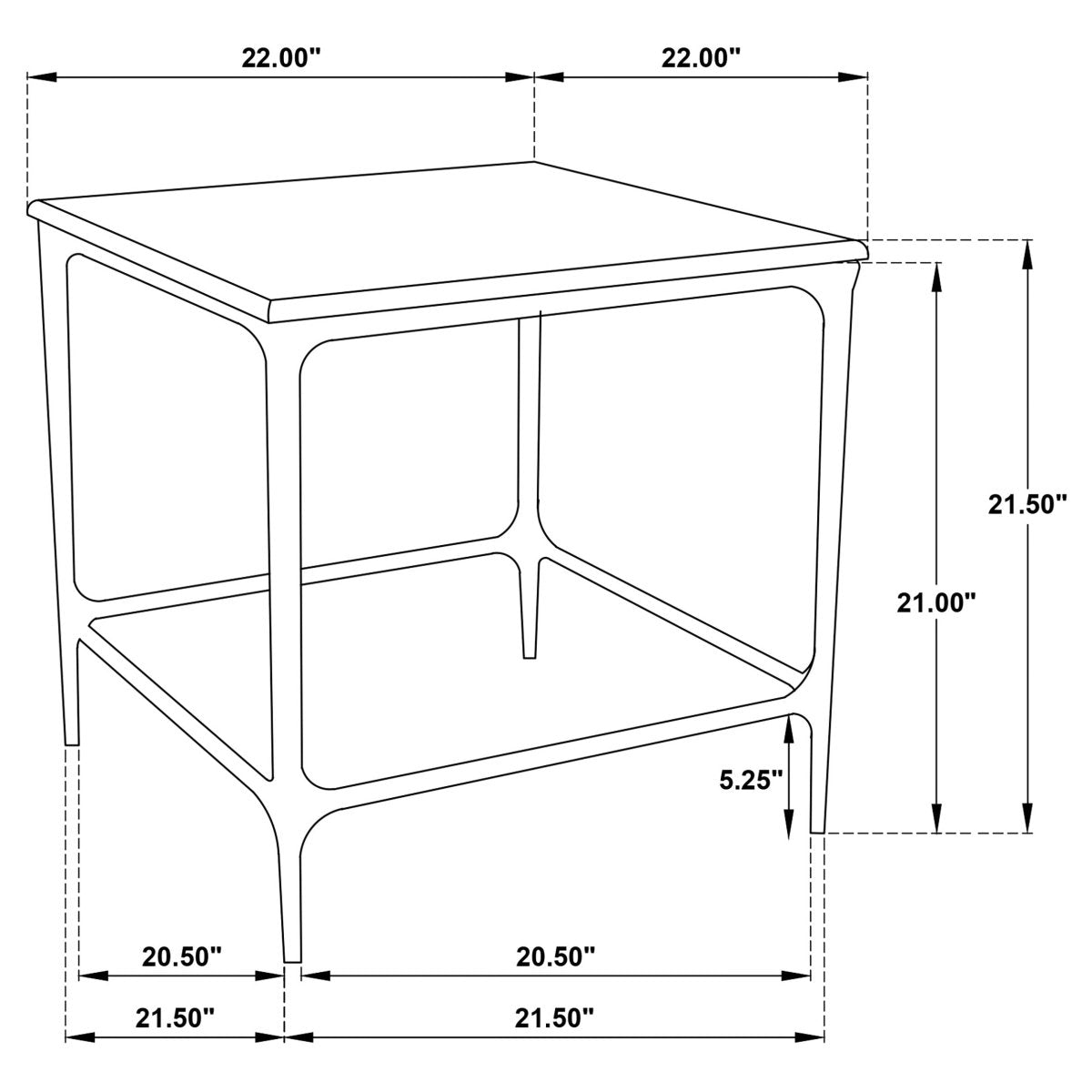 Ebby Square Genuine Marble Top End Table, Antique Black - End & Side Tables available at Alpine Outlets in Denver