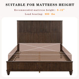 Platform Bed Frame With Tall Headboard