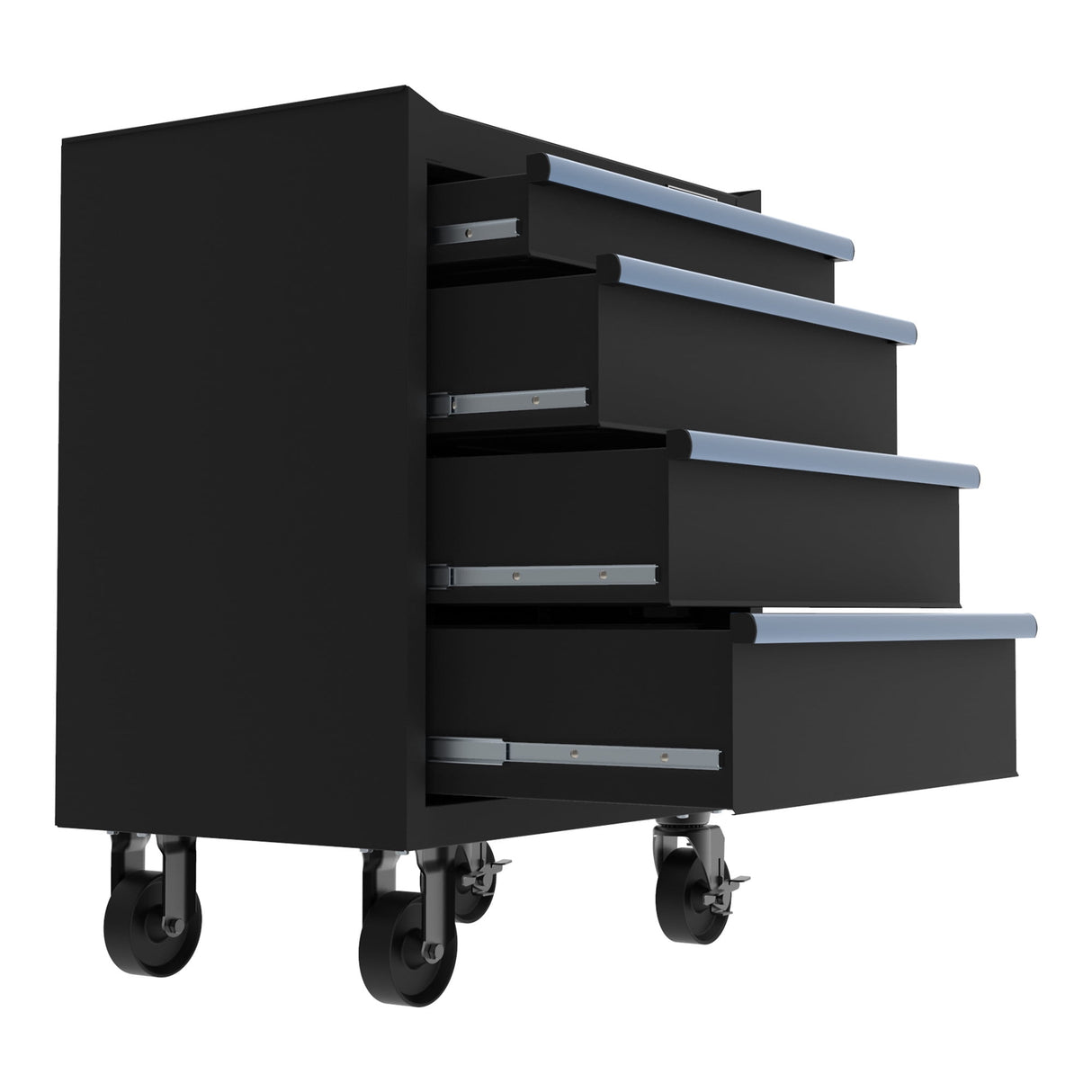 HART 27-Inch 4-Drawer Rolling Tool Cabinet, Heavy-Duty Steel Base with Locking Storage